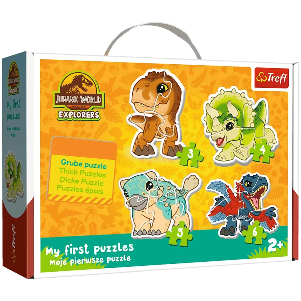 Jurassic World: Aranyos dinoszauruszok - Első Baby puzzle 3-4-5-6db-os  - Trefl