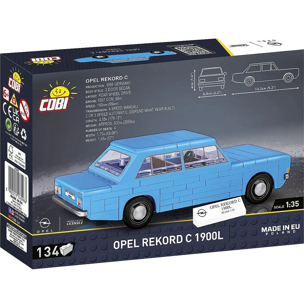 COBI: Opel Rekord C 1900 L építőjáték (24598) kép 3
