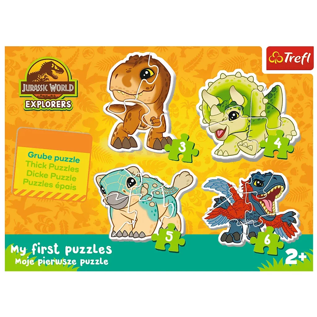 Jurassic World: Aranyos dinoszauruszok - Első Baby puzzle 3-4-5-6db-os  - Trefl kép 2