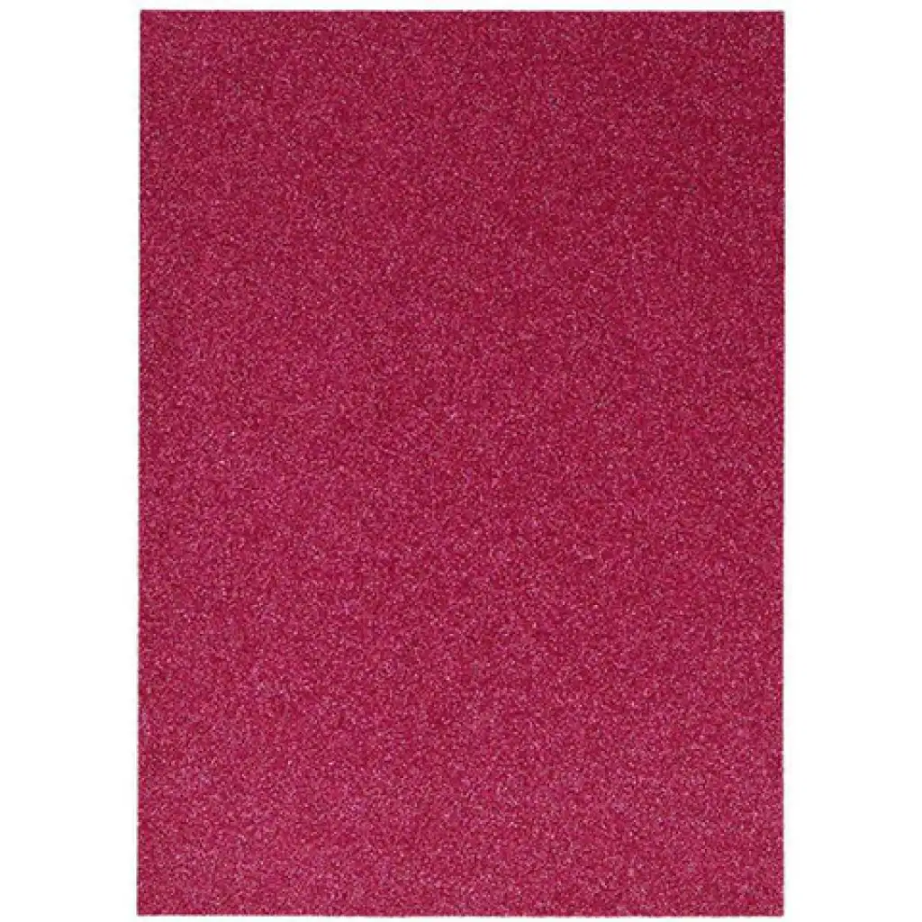 Spirit: Csillámos dekorációs habszivacs lap fukszia színben A/4 1db