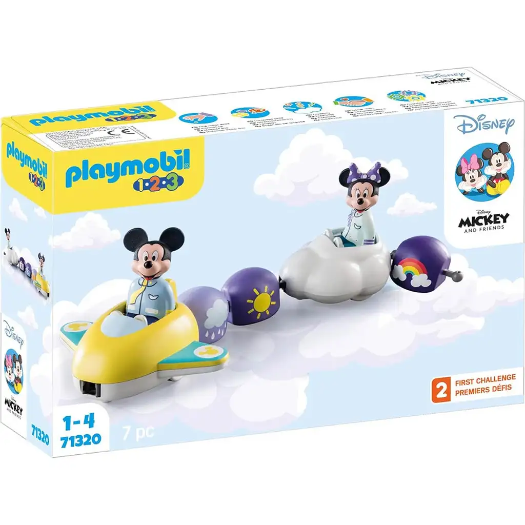 Playmobil 1.2.3 & Disney: Mickey és Minnie egér felhőrepülővel (71320)