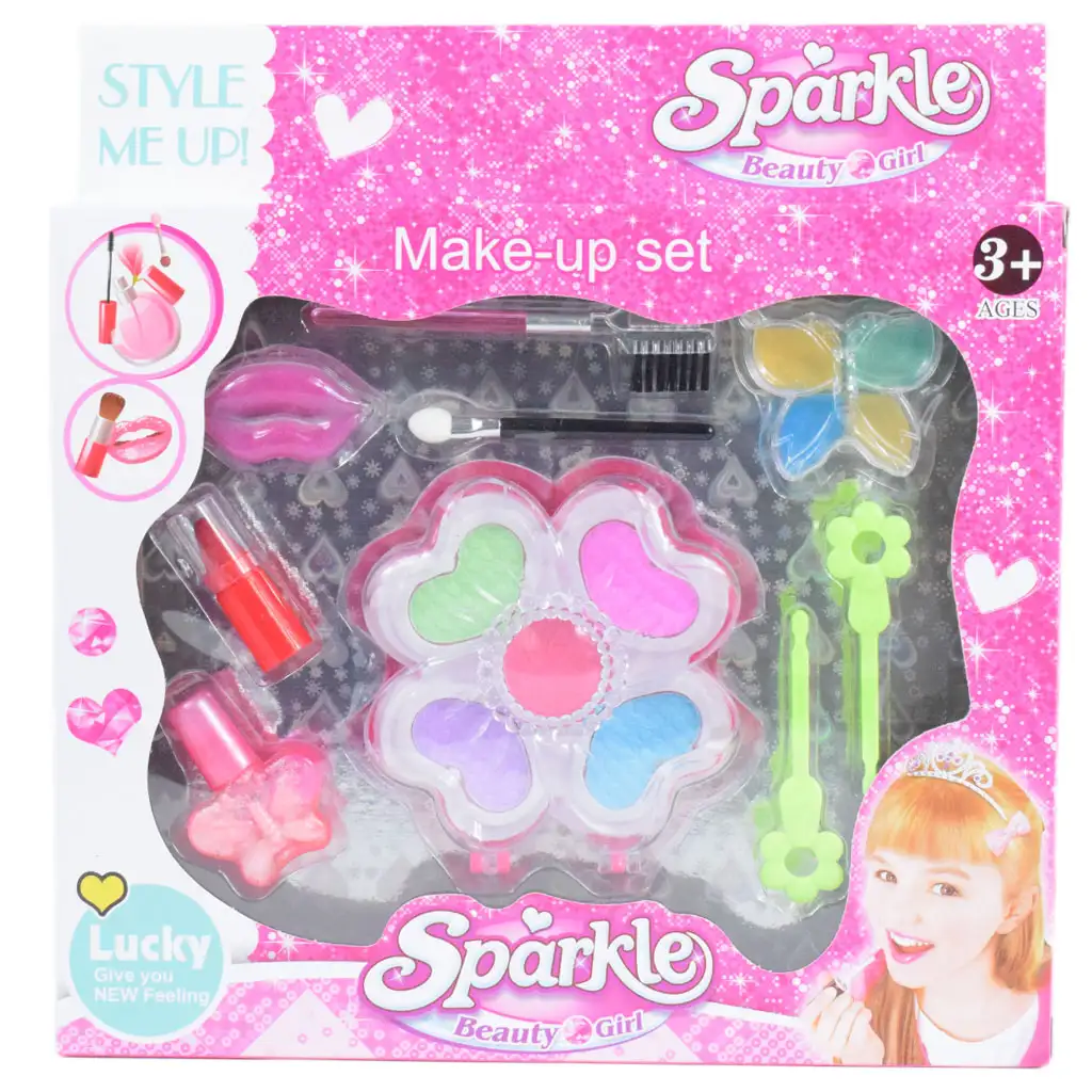 Sparkle Beauty Girl: Sminkszett szájfényekkel és sminkpalettával kép 5