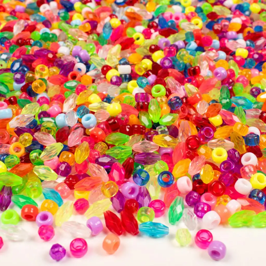 PlayBox: Vegyes formájú színes gyöngyök 5300db-os csomag kép 2