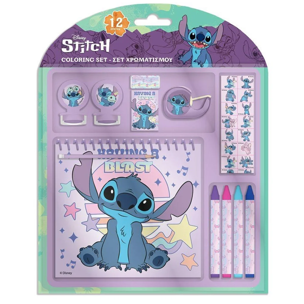 Luna: Stitch 12db-os színező szett