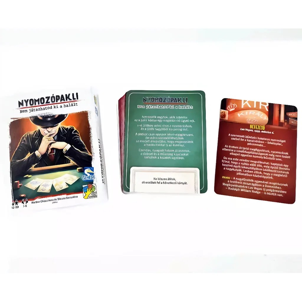 Nyomozópakli – Nem játszhatod ki a halált nyomozós kártyajáték kép 3
