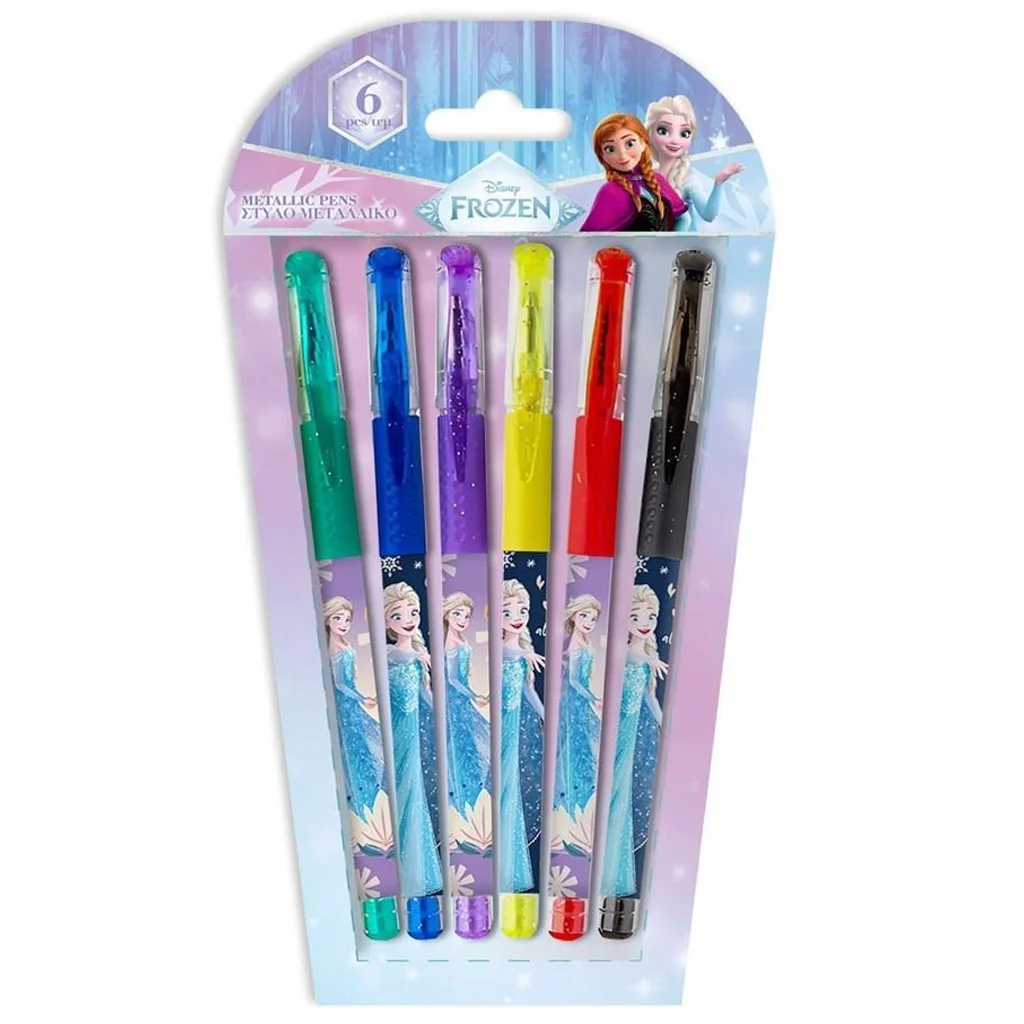 Luna: Jégvarázs 2 glitteres zselés toll 6db-os szett