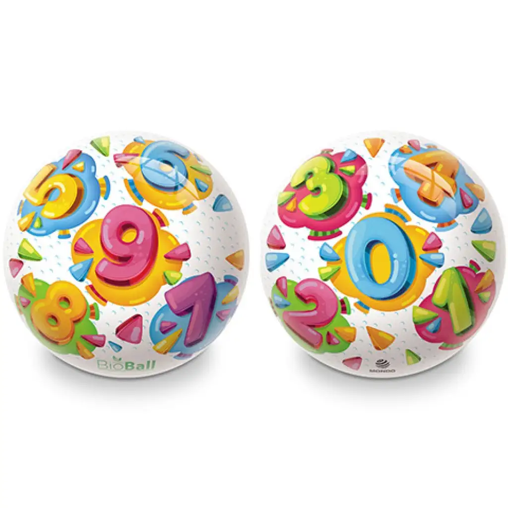 Színes számos BioBall gumilabda 23cm