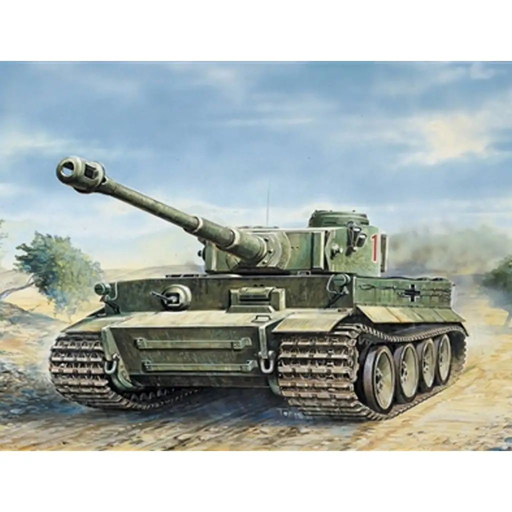 Italeri: 1/35 Pz.Kpfw. VI Tigris tank harckocsi makett kép 7