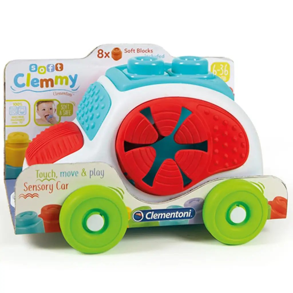 Clemmy Autós puha építőkocka készlet 8db-os - Clementoni