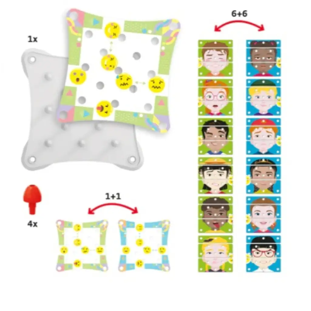 Quercetti: Készíts egy arcot puzzle kép 3