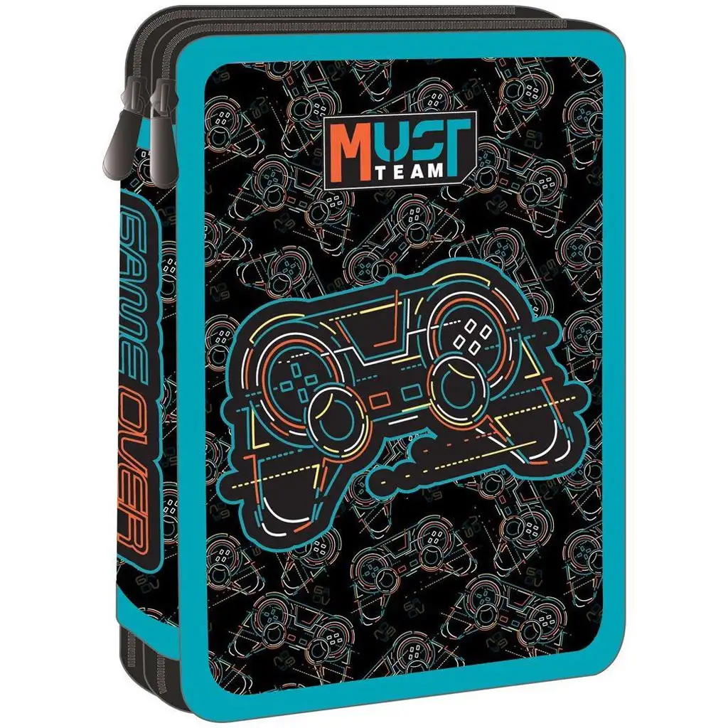 Luna: Must Team Gamer 2 szintes töltött tolltartó