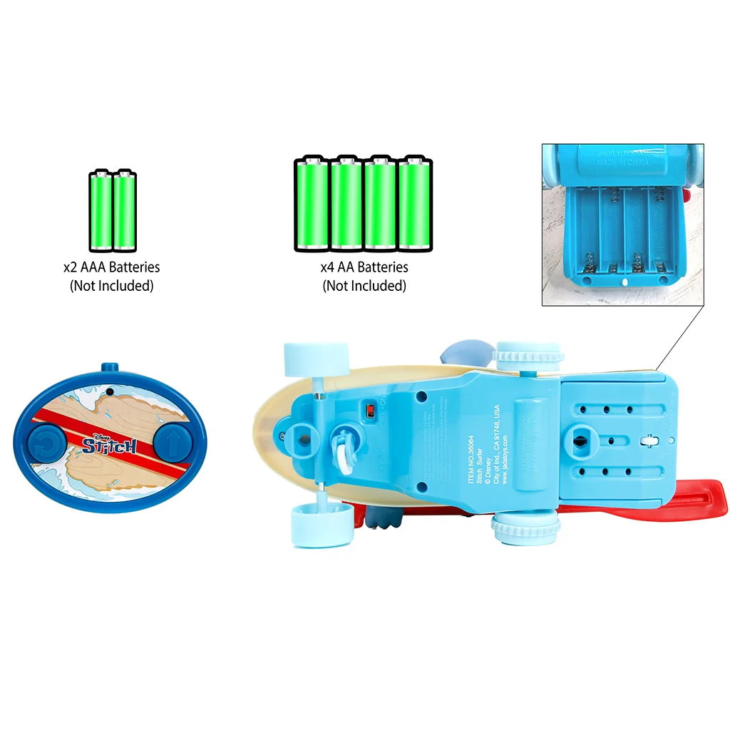 Disney Stitch RC távirányítós szörfdeszka 25cm - Jada Toys kép 5