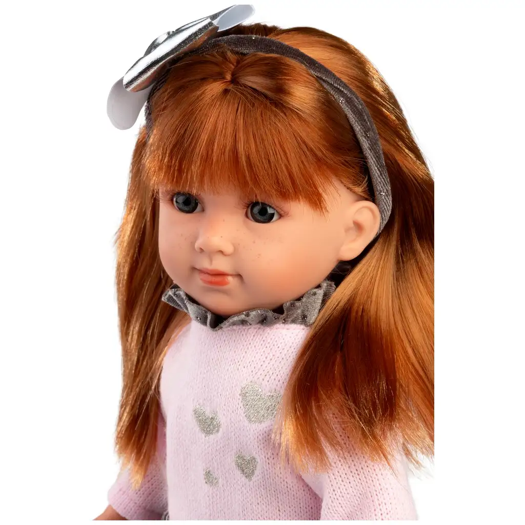 Llorens: Nicole 35cm-es baba fekete szoknyában kép 3