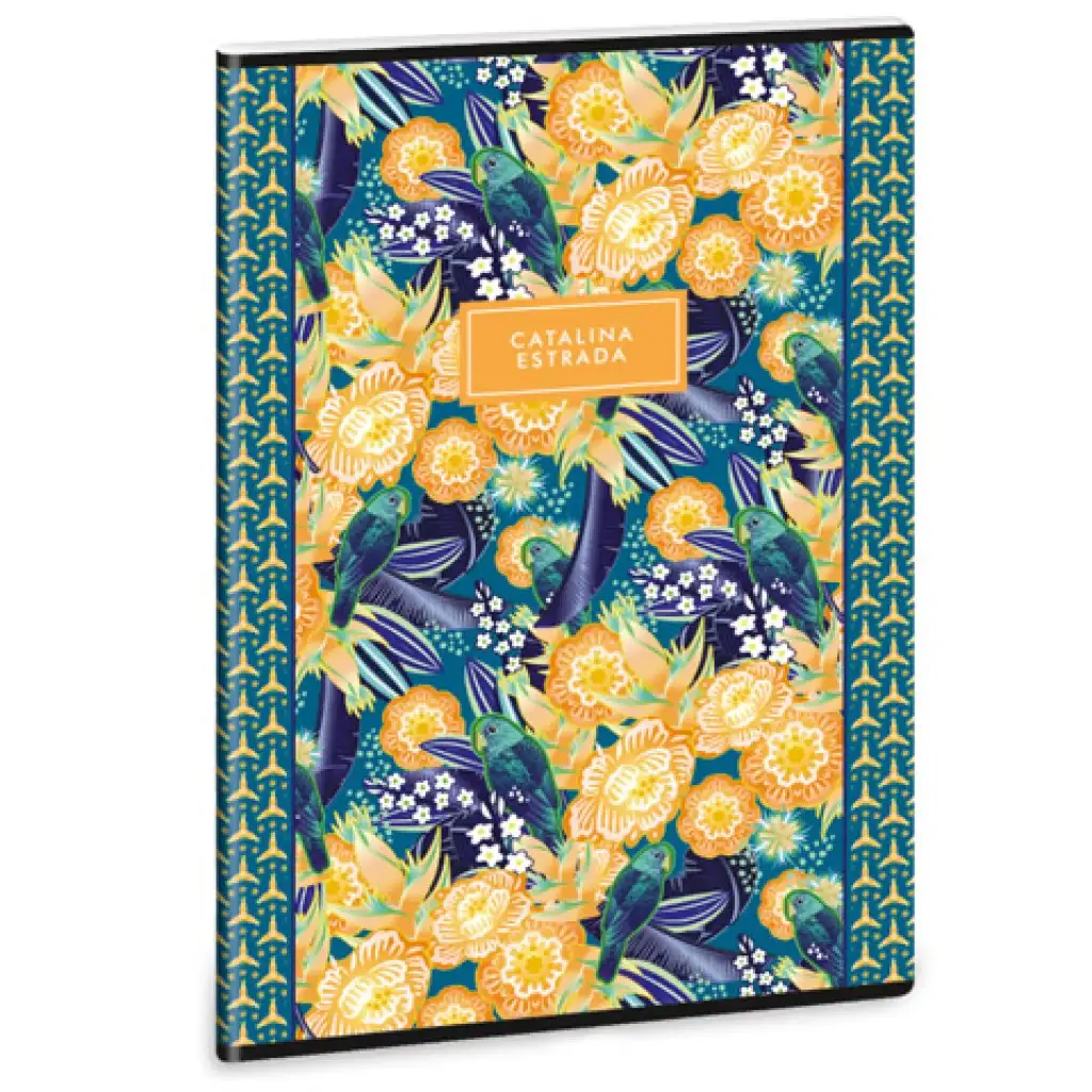 Ars Una: Catalina Estrada Parrot Tropical extra kapcsos A/4-es 4.osztályos vonalas füzet