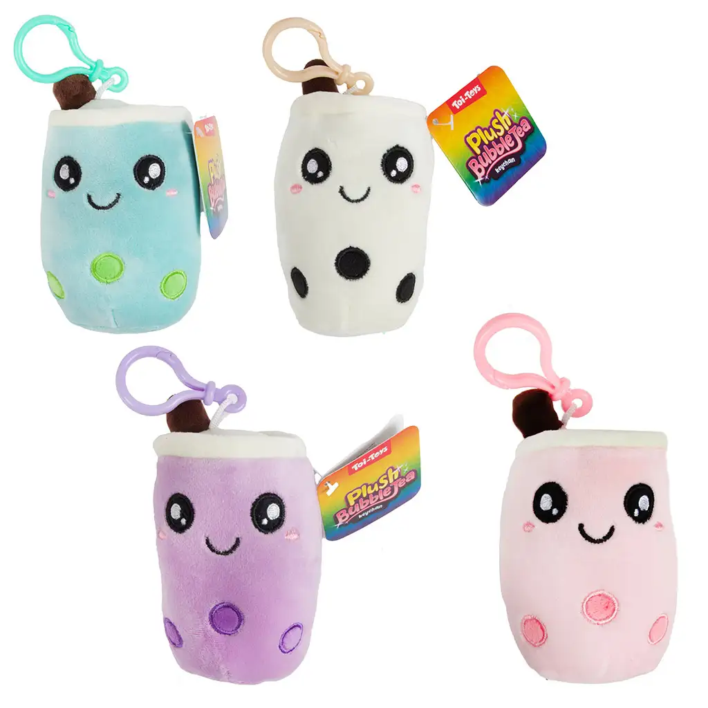 Bubble Tea plüss kulcstartó többféle változatban 1db kép 2