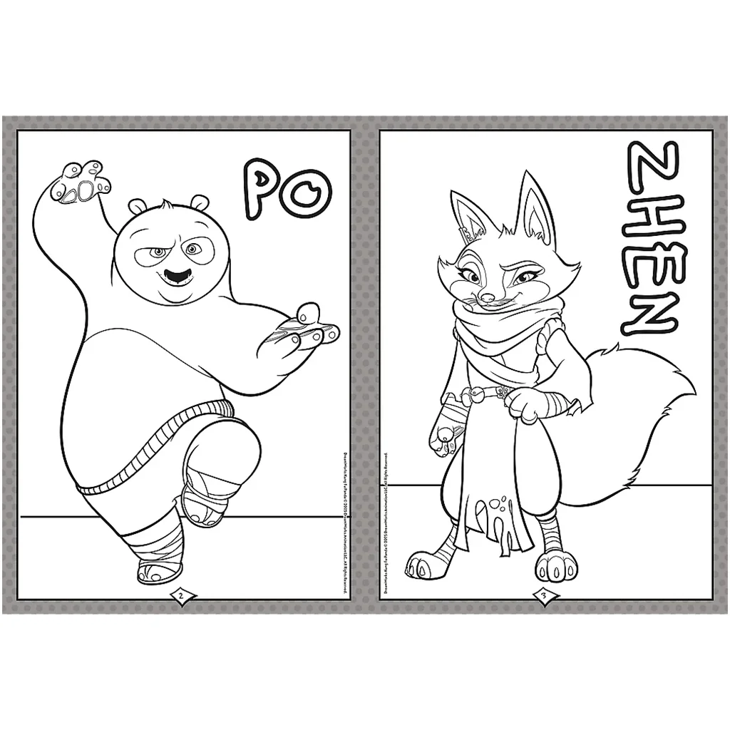 Kung Fu Panda kifestőkönyv - Trefl kép 2