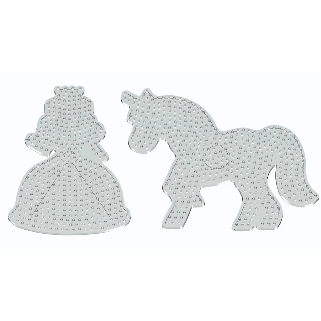 PlayBox: 9mm-es vasalható gyöngy alap unikornis és hercegnő formával 2db