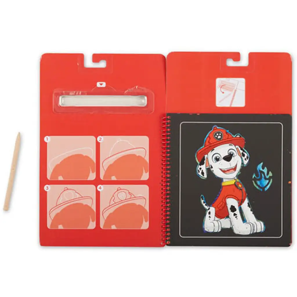 Melissa & Doug: Mancs őrjárat Marshall képkarc kreatív játék kép 2