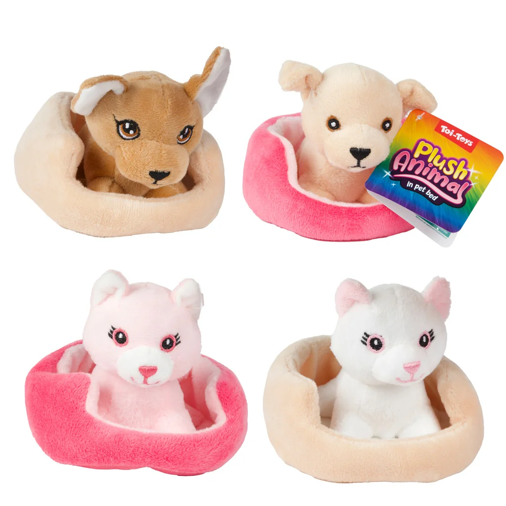 Cuki plüss állatok fekhellyel többféle változatban 1db