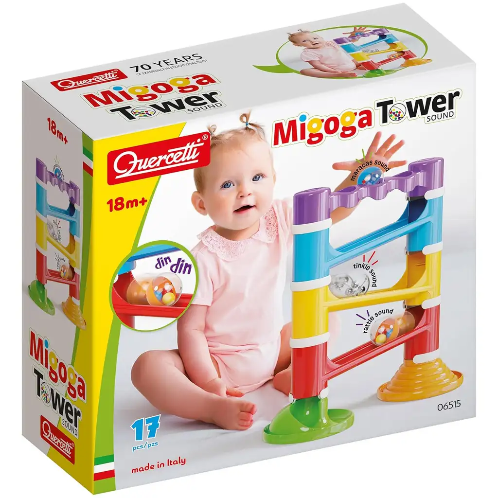 Quercetti: Migoga Tower 17 db-os golyópálya játékszett