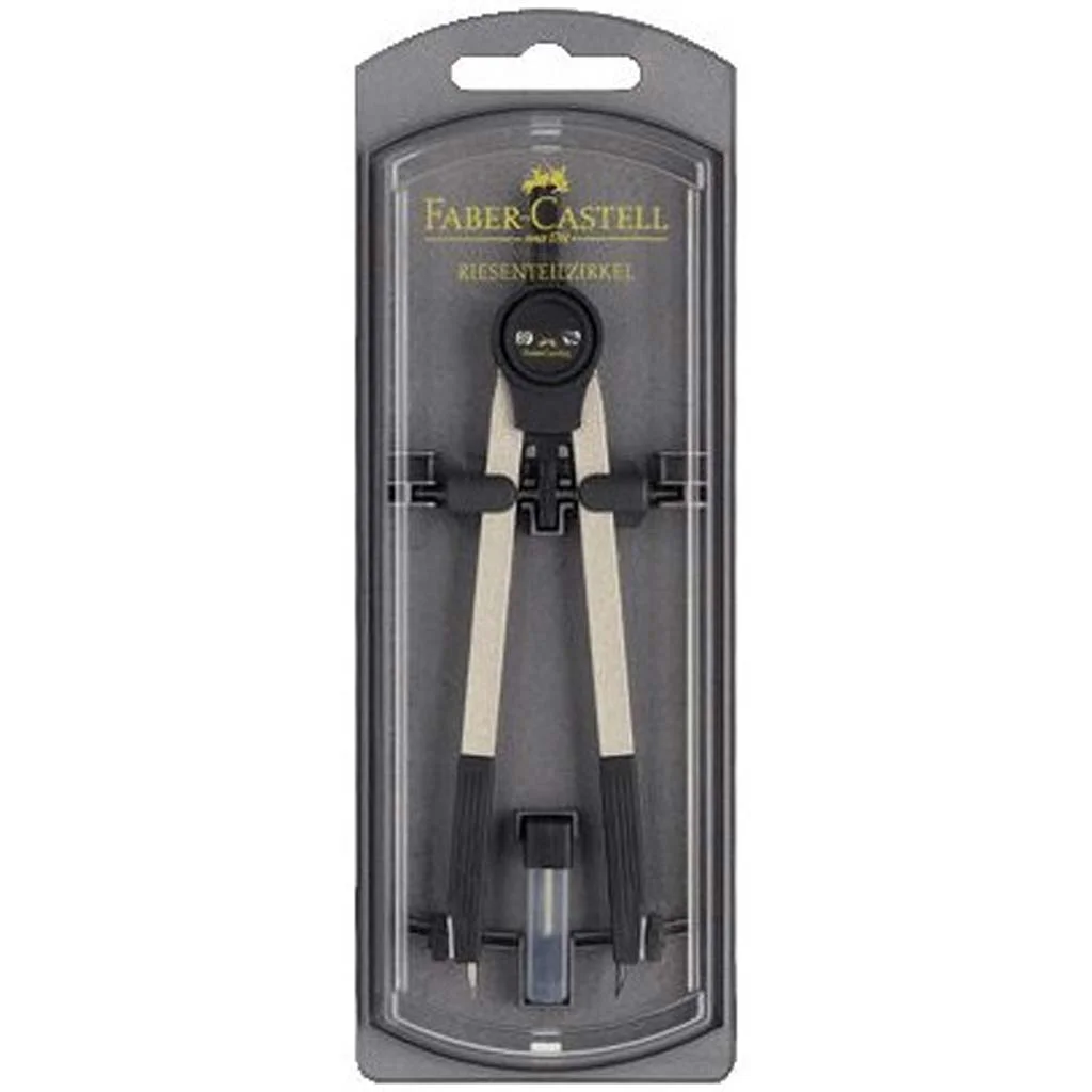 Faber-Castell: Giant iskolai körző – fekete-ezüst