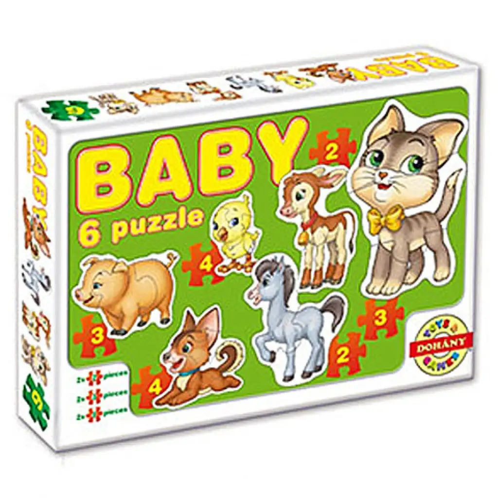 Háziállatos baby puzzle