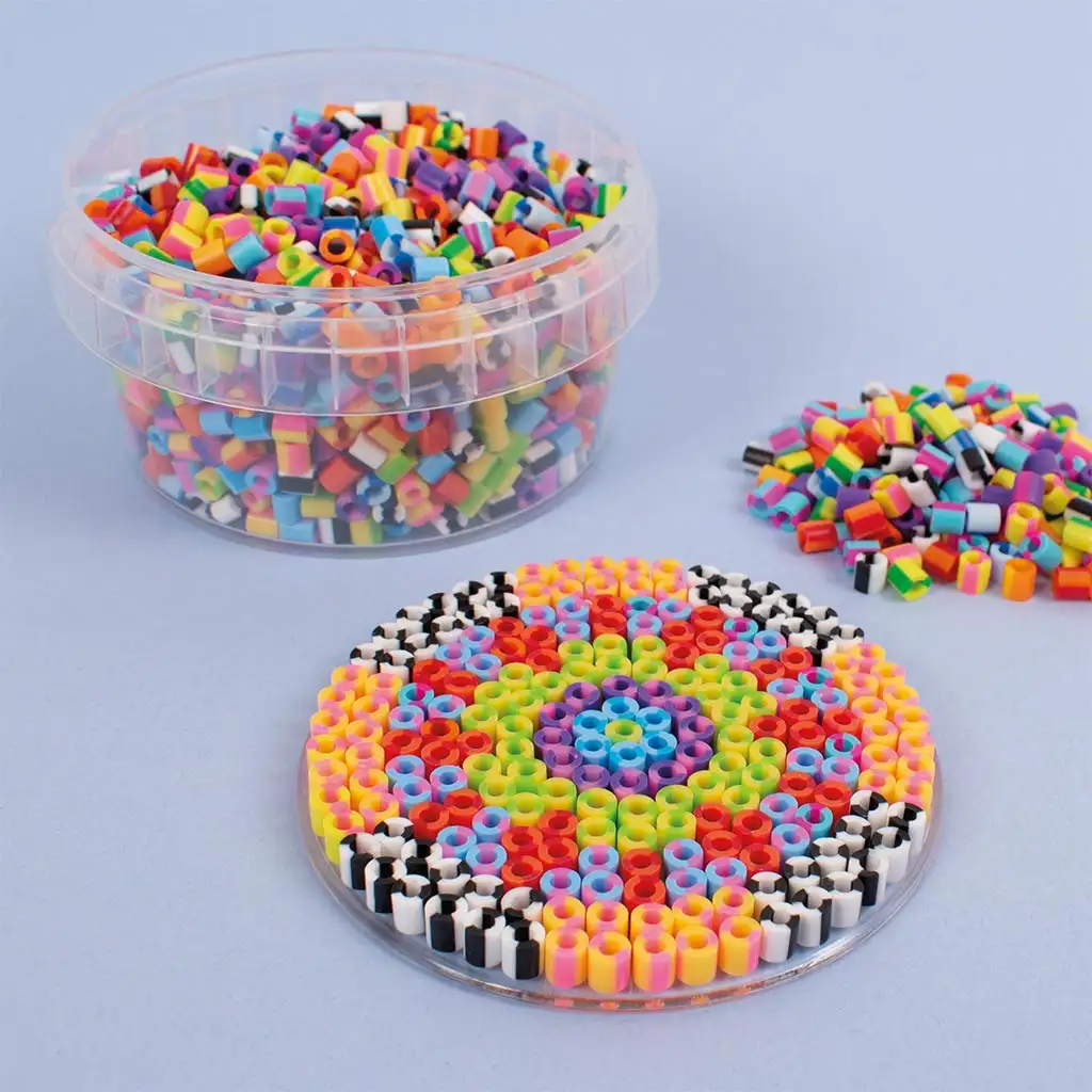 PlayBox: 5mm-es MIDI vasalható csíkos gyöngy 1000db-os többféle színben kép 2