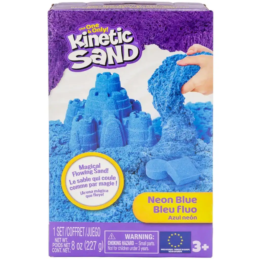 Kinetic Sand: Neon kék homokgyurma - Spin Master