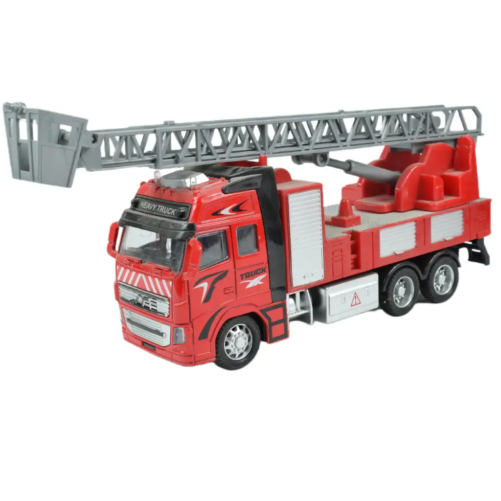 Fire Truck: Lendkerekes tűzoltókamion többféle változatban 19cm kép 8