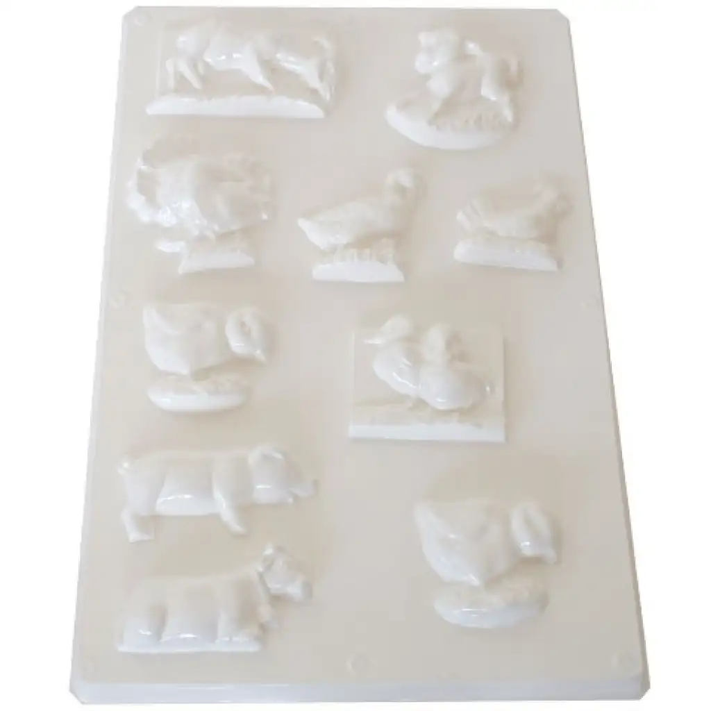 Házi állatok gipszkiöntő forma