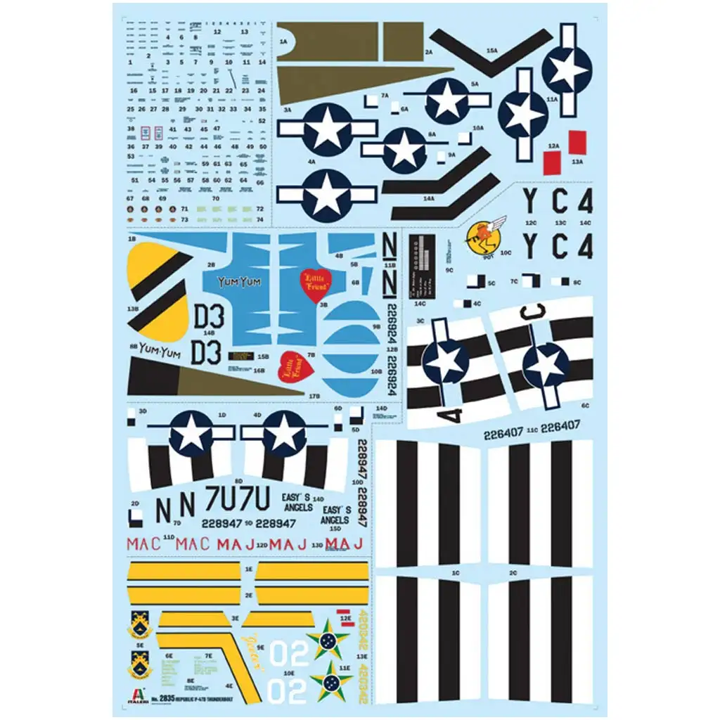 Italeri 1/48 P-47D Thunderbolt repülőgép makett kép 2