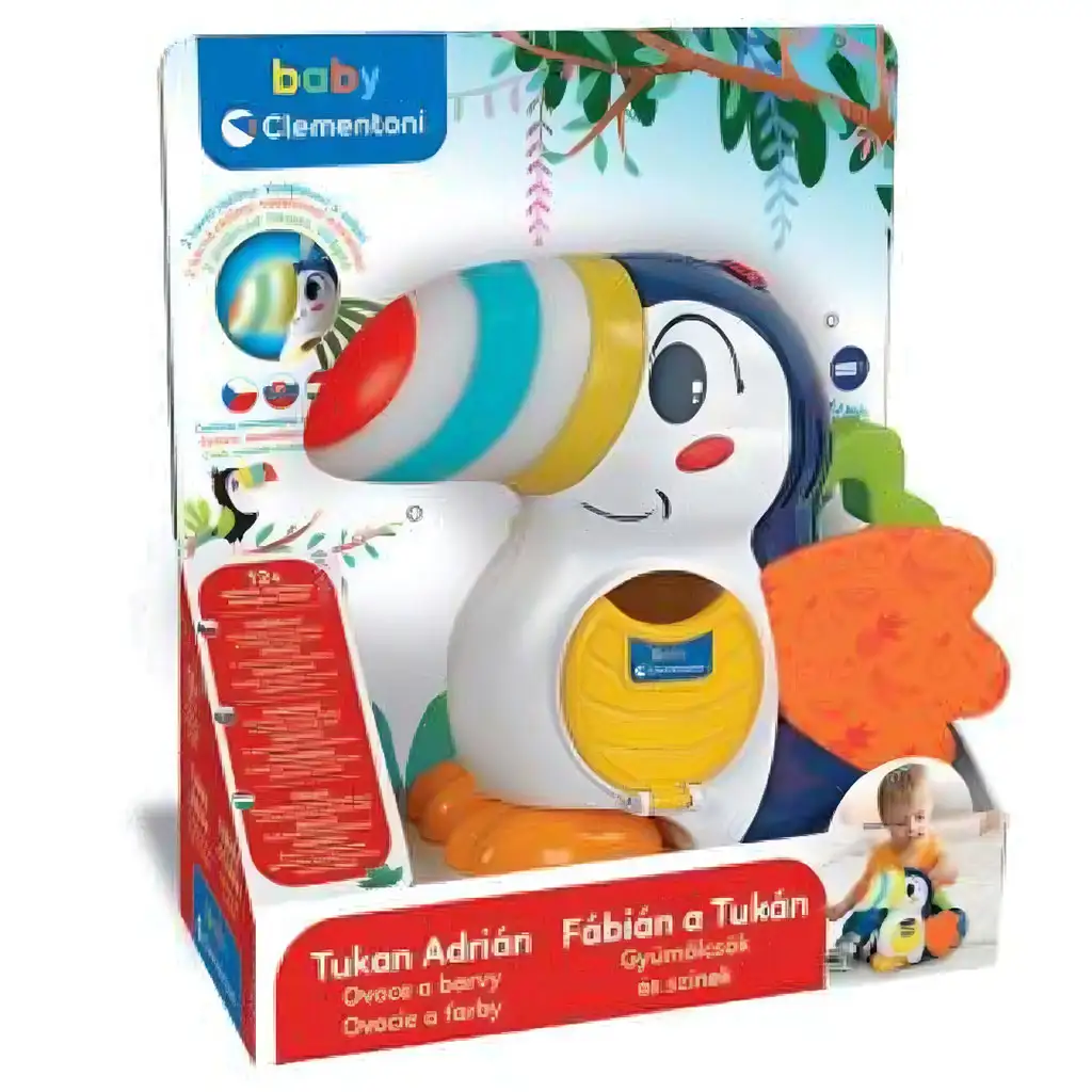 Fábián a Tukán Gyümölcsök és színek készségfejlesztő játék - Clementoni