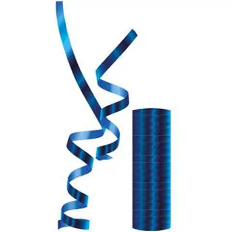 Szerpentin metál kék színben 18db