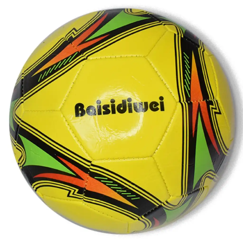 Neon színű műbőr focilabda többféle változatban 23cm kép 2
