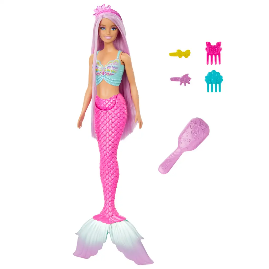 Barbie Dreamtopia: Varázslatos frizura sellő baba 2024 - Mattel kép 2