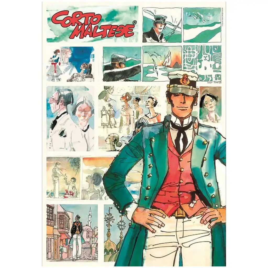 Corto Maltese képregényes HQC 1000 db-os puzzle poszterrel - Clementoni kép 2