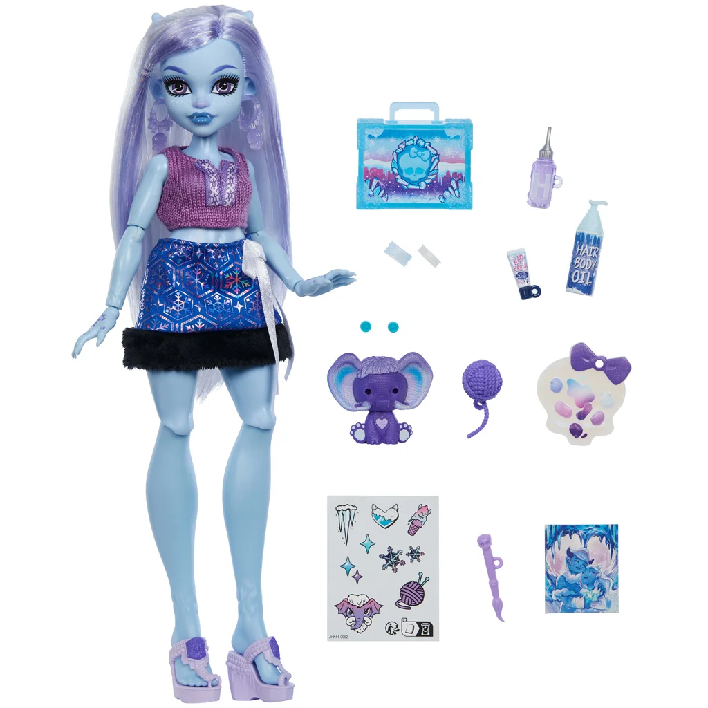 Monster High Rémségápolás Abbey Bominable baba kiegészítőkkel - Mattel kép 3