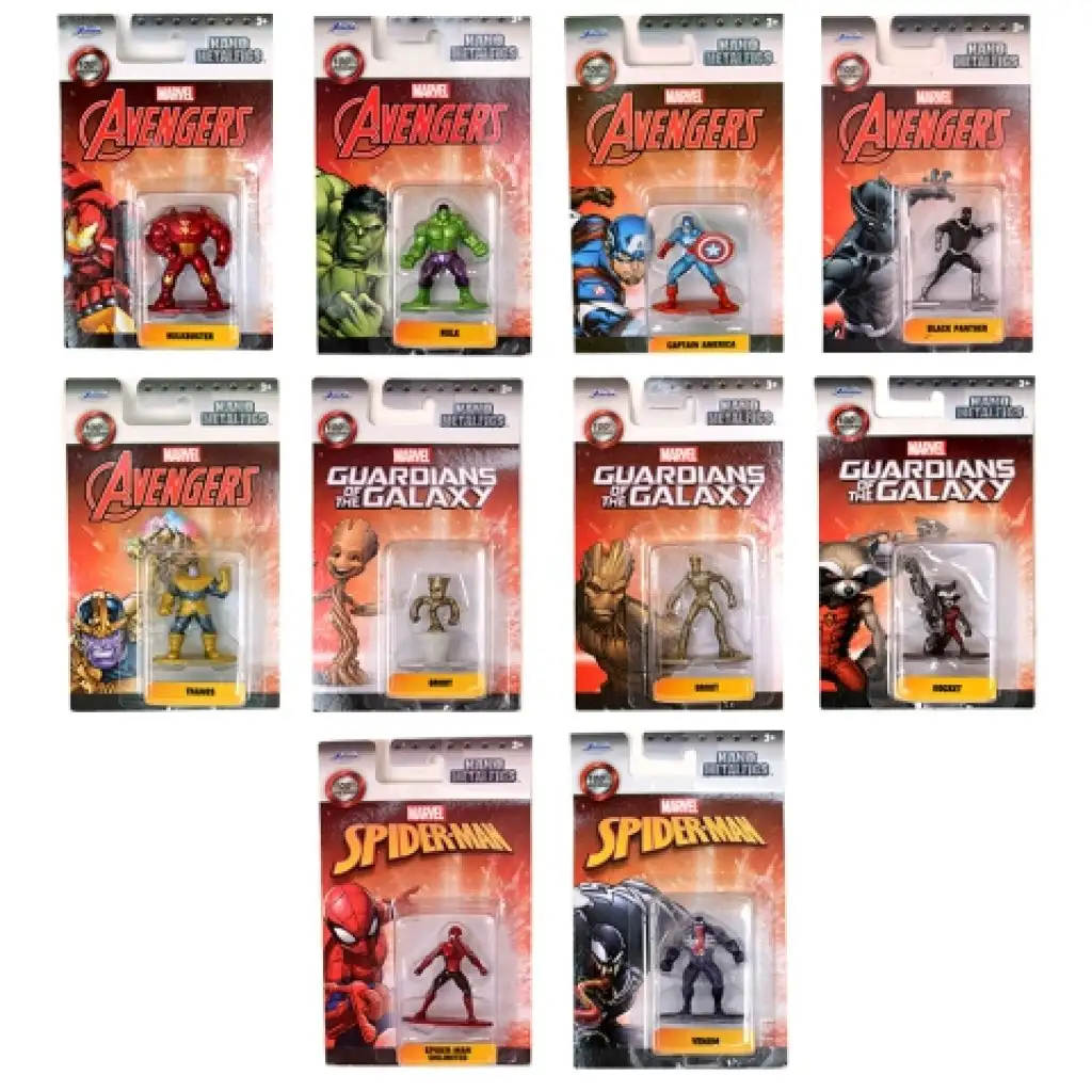 Marvel Bosszúállók Nanofigs fém figurák többféle változatban - Simba Toys