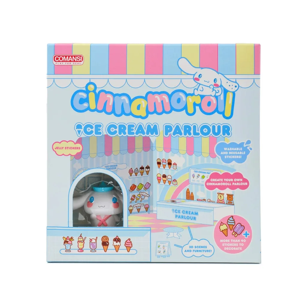 Hello Kitty: Cinnamoroll fagylaltozó figura matricázható házzal - Comansi kép 2