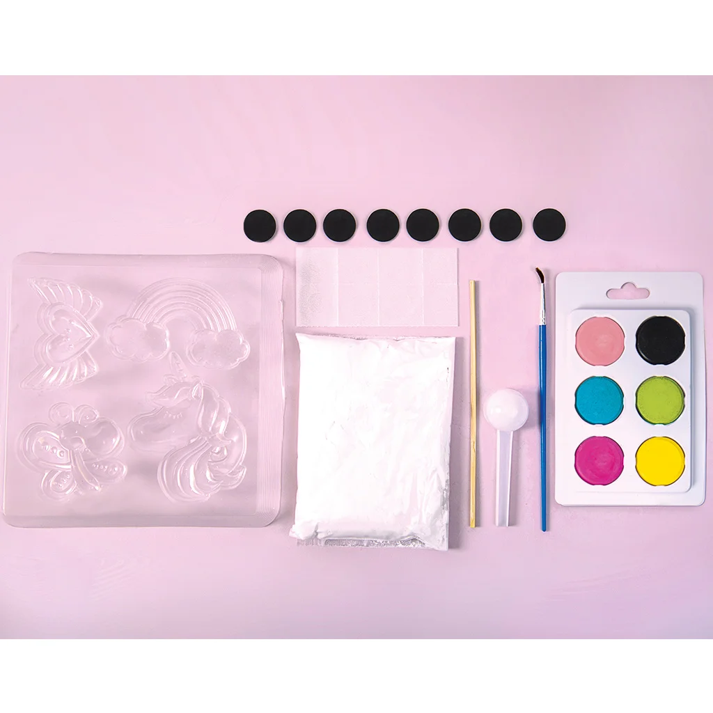 PlayBox: Unikornisos hűtőmágnes készítő gipszkiöntő szett kép 2