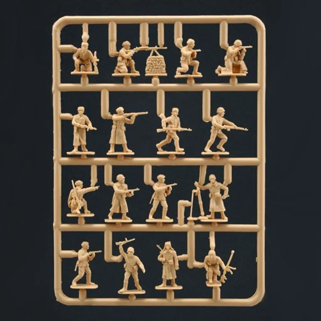 Italeri 1/72 Russian Infantry Winter Uniform Orosz téli egyenruhás katonai figurák makett kép 2