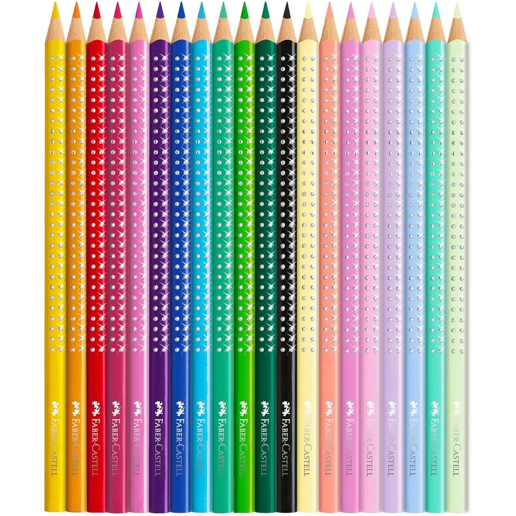 Faber-Castell: Sparkle Butterfly 20db-os színes ceruza készlet fém dobozban kép 2