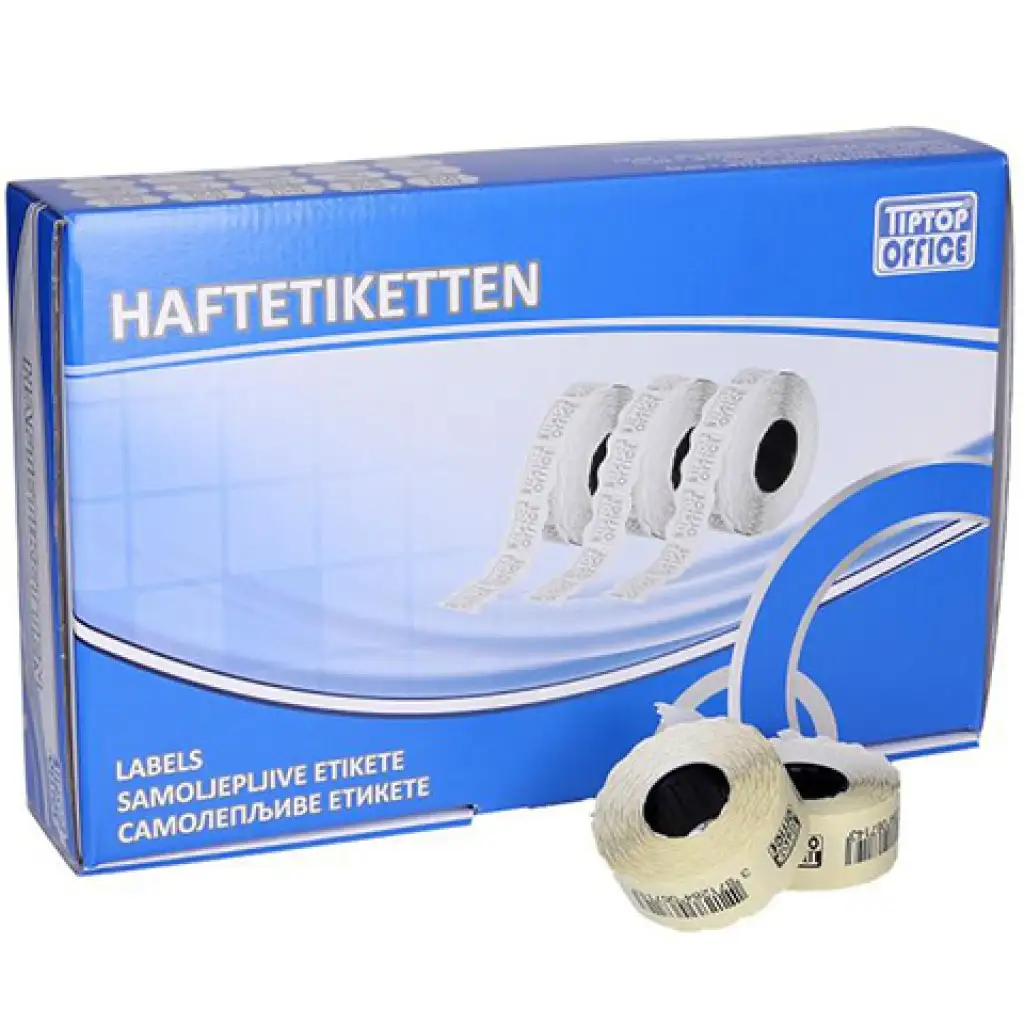 Spirit: Fehér árazócímke 26x16mm-es