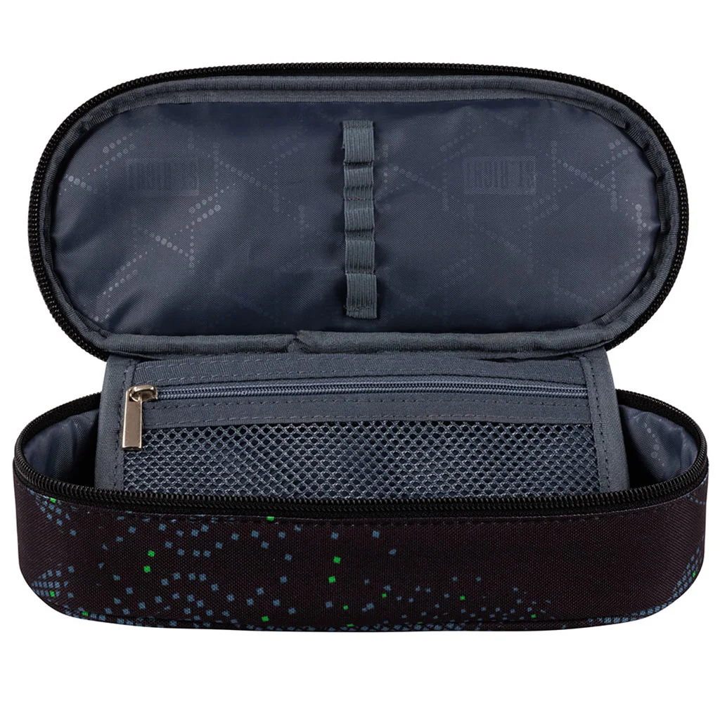 St.Right: Football mintás fekete színű ovális tolltartó 23cm kép 2