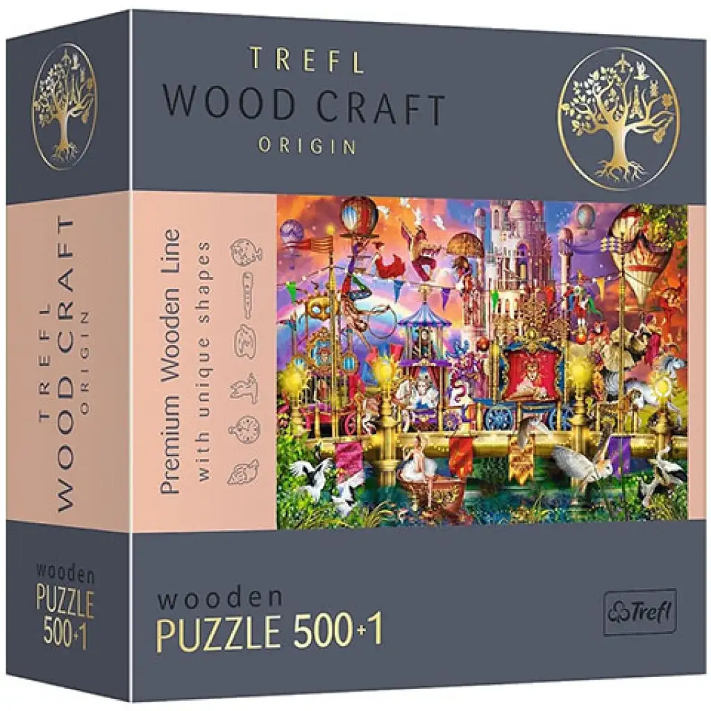 Wood Craft: Mágikus világ fa puzzle 500+1db-os - Trefl