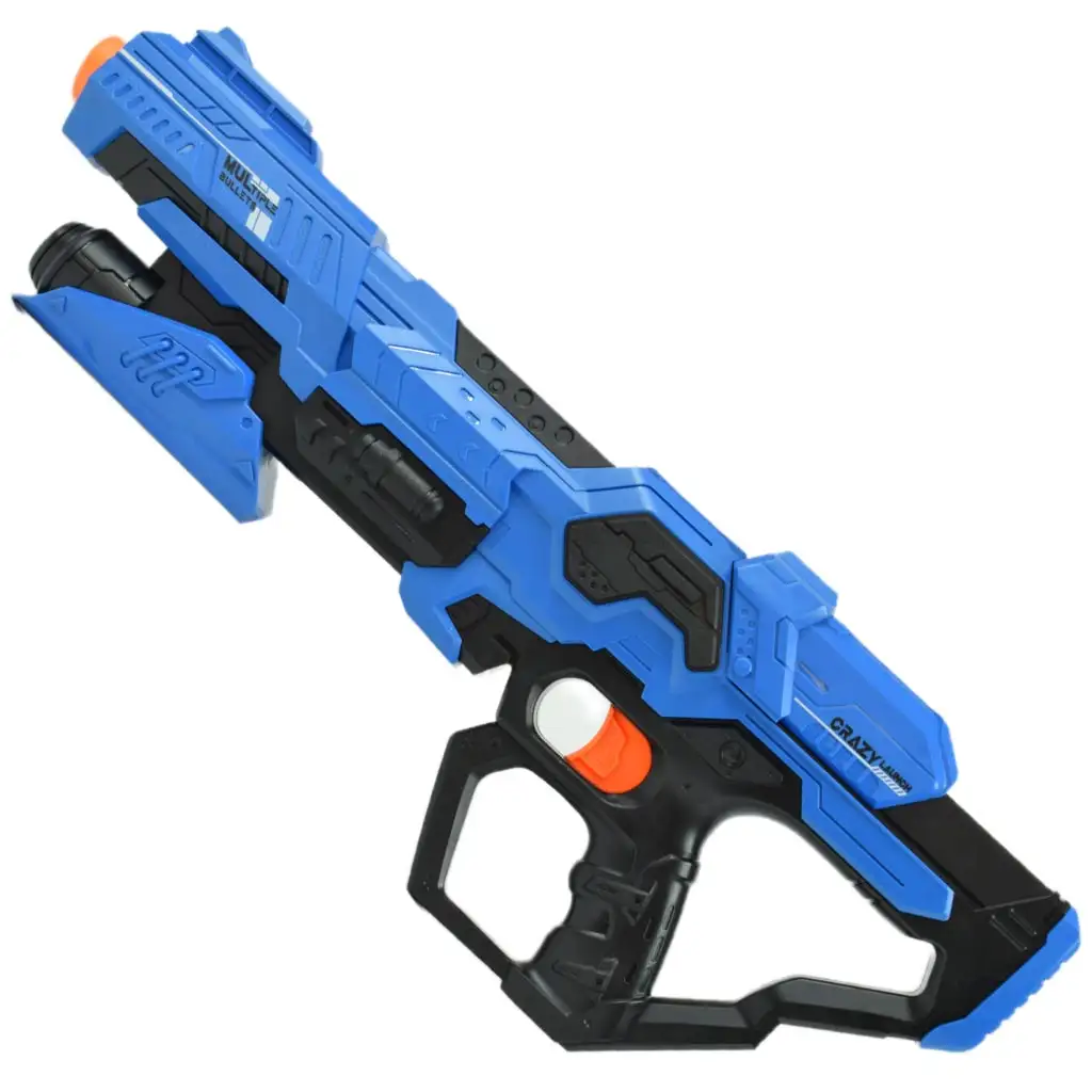 Frantic Launcher: Manuális szivacslövő fegyver céltáblával és töltényekkel 49cm kép 2