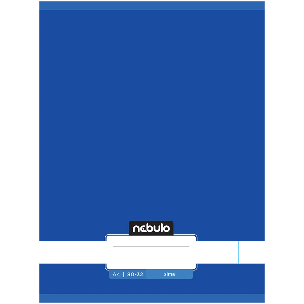 Nebulo: Tűzött sima óceánkék színű füzet 80-32 A/4