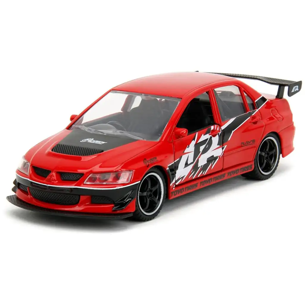 Halálos iramban: Mitsubishi Lancer Evolution IX és Nissan Skyline GT-R (BNR34) 2db-os csomag 1/32 méretarányban - Jada Toys kép 3