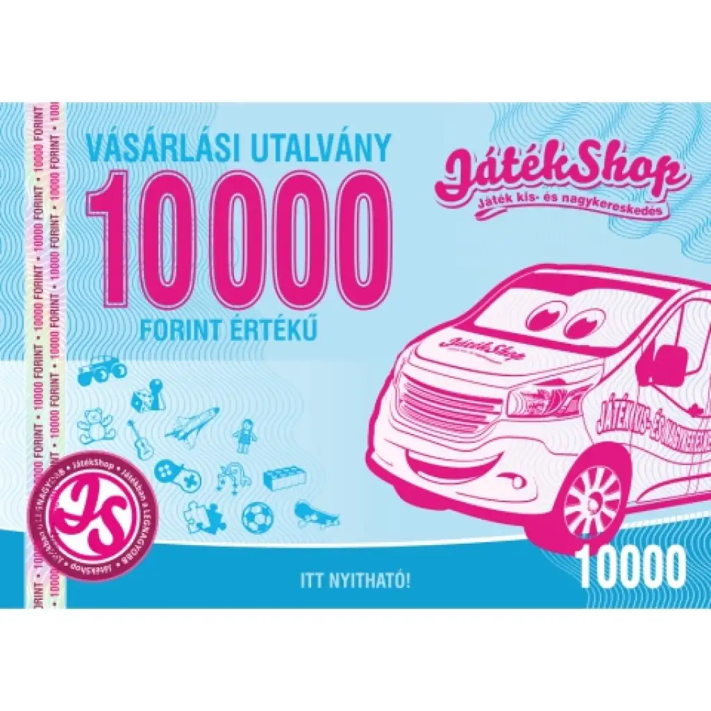 Vásárlási utalvány 10 000 Ft értékben