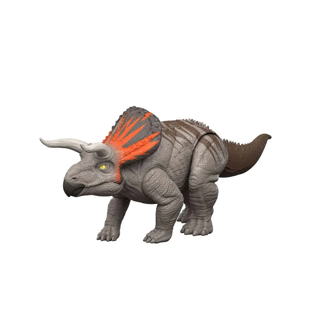 Jurassic World: Újjászületés Strike Attack Zuniceratops támadó dinoszaurusz figura - Mattel kép 2